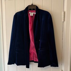 Gretchen Scott Navy Velvet Blazer